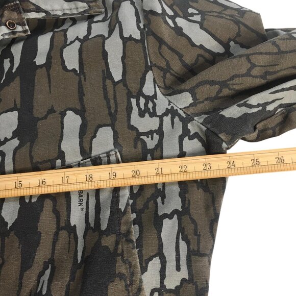 Vintage Cabela's Coveralls Mens Large Treebark Camo Hunting Overalls Zip 80s - Picture 13 of 16